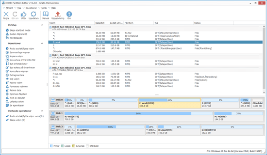 Gratis partitions programvara