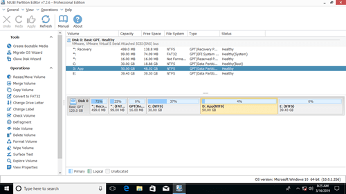 Dドライブ拡張済み
