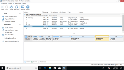 Eドライブ縮小済み