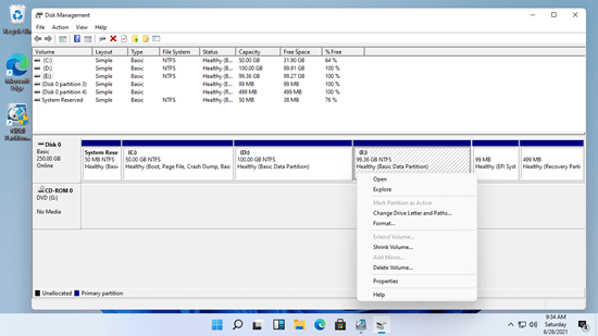 ディスクの管理