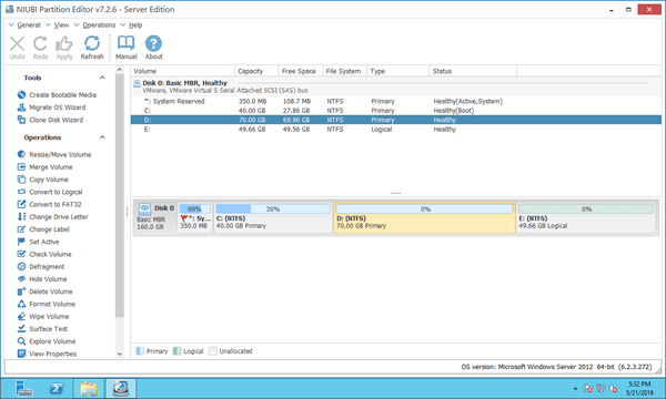 NIUBI Partition Editor Server