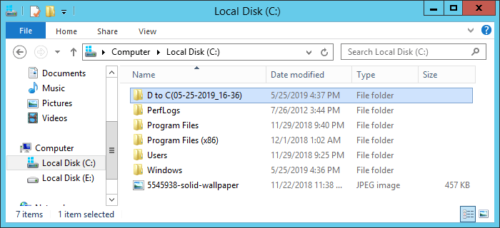 Zusammenführen abgeschlossen