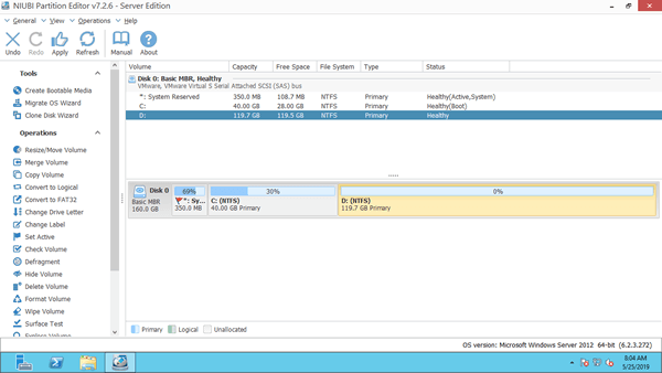 Partitionen zusammengeführt